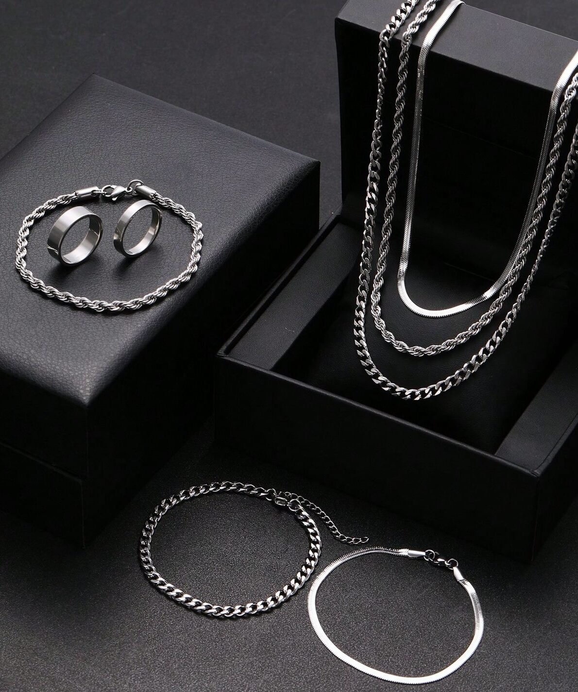 Essentials Silver-Tone Jewelry Set