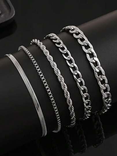 Titan Multi-Link Bracelet Stack