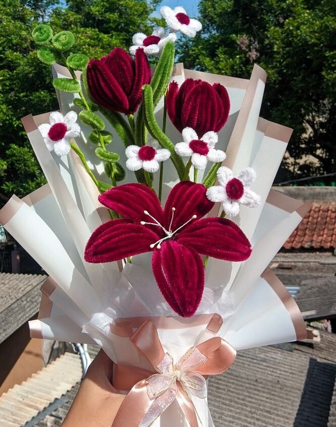 Red Velvet Bloom Bouquet