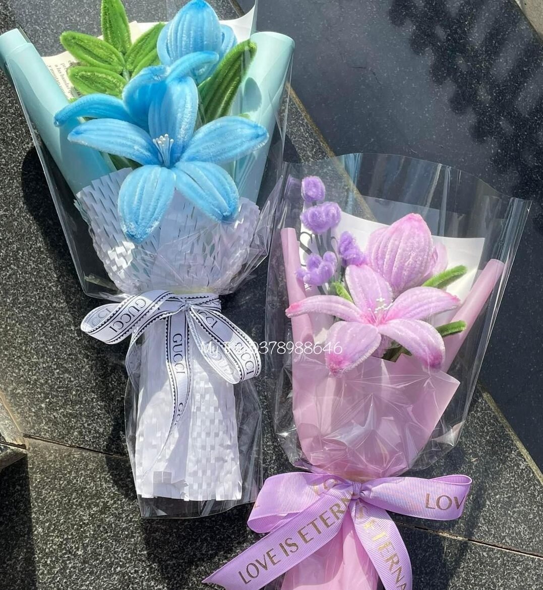 Pastel Crochet Flower Bouquet