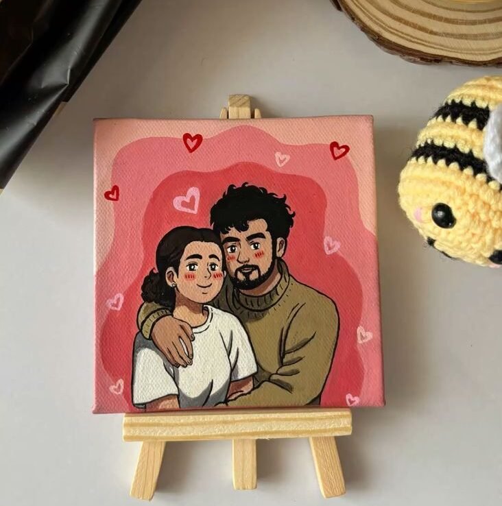 Custom Couple "Chibi" Caricature